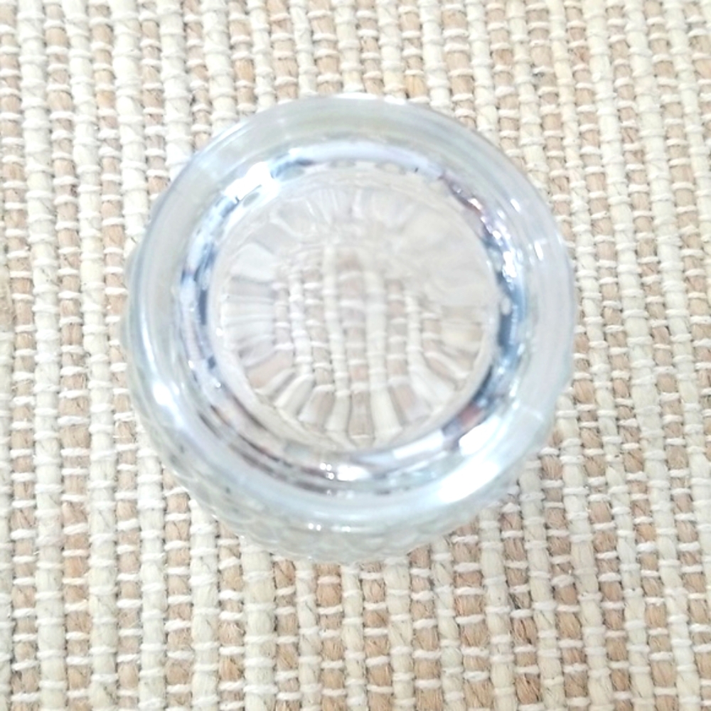 Vintage Hobnail Uranium Vaseline Glass Tumblers Glasses Set Of 4 - Picture 3 of 5